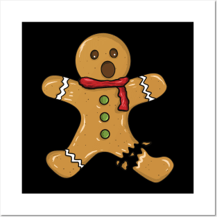 Gingerbread Man with Broken Leg Posters and Art